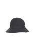 Baker Back Satin Metro Hat With Strap - Black Thumbnail