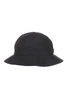 Baker Back Satin Metro Hat With Strap - Black Thumbnail