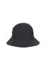 Baker Back Satin Metro Hat With Strap - Black Thumbnail