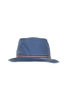 Loose Light Chino Pork Pie Hat - Old Blue Thumbnail