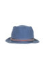 Loose Light Chino Pork Pie Hat - Old Blue Thumbnail