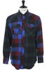 Western Combo Block Check - Blue/ Red Thumbnail