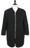 Coat Collarless Reversible - Black Thumbnail