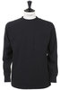 Recycled Cotton Heavy Long Sleeve T-shirt - Black Thumbnail