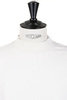 Recycled Cotton Heavy Long Sleeve Mockneck T-shirt - Ecru Thumbnail