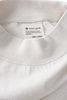 Recycled Cotton Heavy Long Sleeve Mockneck T-shirt - Ecru Thumbnail