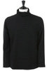Turtle Neck Stripe Wool Sweater - Black Thumbnail