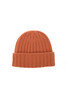 Cashmere 2x2 Rib Watch Cap - Orange Thumbnail