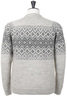 Oban Wool Jacquard Crew Neck - Natural Thumbnail