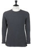 Lot 004 Crew Neck Thermal Bulky Waffle Melange - Charcoal Thumbnail