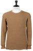 Lot 004 Crew Neck Thermal Bulky Waffle - Bronze Thumbnail