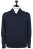 Shawl Collar Pullover - Navy Thumbnail