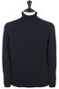 Donegal Turtle Neck Cashmere/Merino Wool - Navy Thumbnail