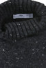 Donegal Turtle Neck Cashmere/Merino Wool - Charcoal Fleck Thumbnail