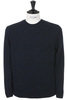 Donegal Crew Neck Cashmere/Merino Wool - Navy Thumbnail
