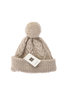 Double Cuff Fisherman Bobble Cap - Tan Thumbnail