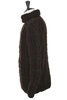 Hand Knit Fisherman Turtleneck Pullover - Chocolate Thumbnail