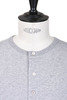 206 Good Originals Organic Cotton Long Sleeve Henley - Grey Thumbnail