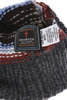 Double Cuff Knitted Serape Cap - Grey Thumbnail