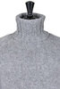 Hand Knit Turtleneck Pullover - Pearl Grey Thumbnail