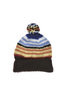 Double Cuff Knitted Serape Cap - Chocolate Thumbnail