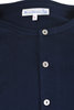 206 Good Originals Organic Cotton Long Sleeve Henley - Navy Thumbnail