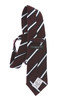 Stripe Knit Neck Tie - Burgundy Thumbnail