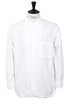 Broadcloth Stand Collar Shirt - White Thumbnail