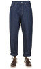 Canvas Denim Peg Top Pants - Indigo Thumbnail