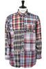 19th Century BD Shirt Cotton Square Patchwork Madras - Navy Thumbnail