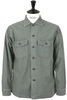 03-8045-216 Used Wash Army Fatigue Shirt - Green Thumbnail