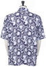 Polo Shirt Floral Pique - Navy Thumbnail