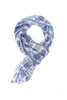 Long Scarf Embroidery - Blue/White Thumbnail