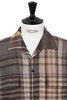 50's Milano Linen Check Short Sleeve Shirt  - Berry Thumbnail