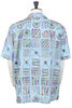 50's Milano Squared Short Sleeve Shirt  - Light Blue Thumbnail