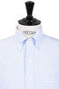 Ticking Stripe Button Down Oxford Shirt - Light Blue Thumbnail