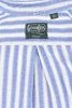Cotton/Ramie Cabana Stripe Button Down - Blue Thumbnail