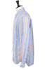 Linen Awning Stripe Button Down - Blue Thumbnail