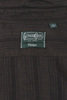 Cotton/Linen Dobby Stripe Work Shirt - Brown Thumbnail