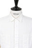 Cotton/Linen Dobby Stripe Work Shirt - Cream Thumbnail