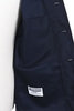 Shawl Collar Jacket Cotton Reverse Sateen - Dark Navy Thumbnail