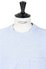 Short Sleeve Crew Cotton French Terry - Light Blue Thumbnail