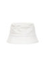 Organic Cotton Herringbone Bucket Hat - Ivory Thumbnail