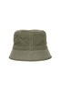 Organic Cotton Herringbone Bucket Hat - Olive Thumbnail