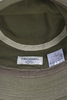 Organic Cotton Herringbone Bucket Hat - Olive Thumbnail