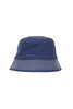 Organic Cotton Herringbone Bucket Hat - Blue Thumbnail