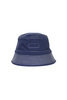 Organic Cotton Herringbone Bucket Hat - Blue Thumbnail