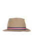 Loose Light Chino Pork Pie Hat - Beige Thumbnail