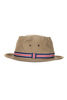 Loose Light Chino Pork Pie Hat - Beige Thumbnail