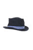 Loose Light Chino Pork Pie Hat - Navy Thumbnail